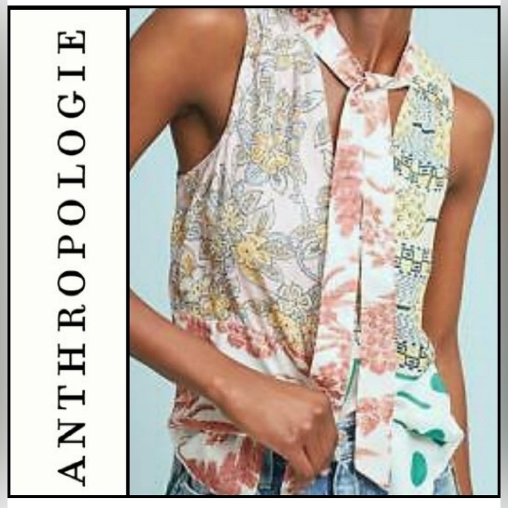Moulinette Soeurs by Anthropologie Venezia Tie Patch Top